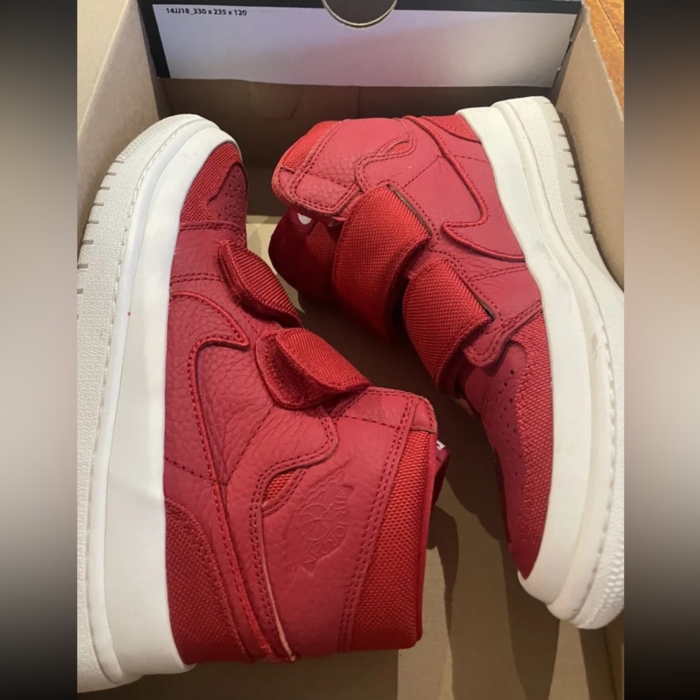 Nike air Jordan 1 re hi double strap red sneakers size 8US